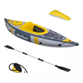 REBEL ACTIVE Inflatable Kayak 282x90x43 cm, Set