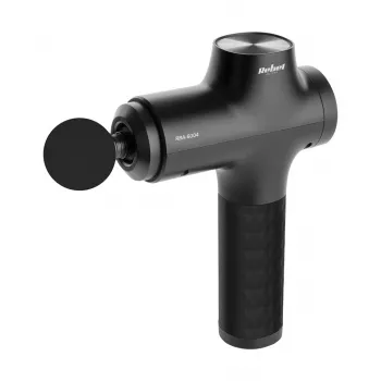 REBEL ACTIVE Massage Gun with 8 Attachments, 20 Speed Levels, 1200-3200 PPM, 10 mm Amplitude, Brushless Motor, 2000 mAh Battery, Up to 4h Runtime, Carrying Case