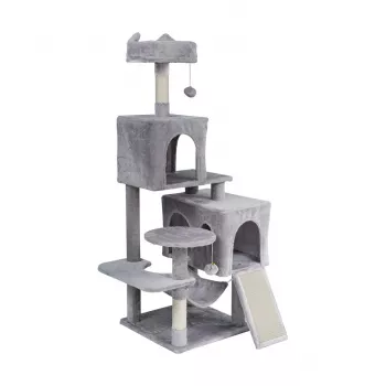 REBEL ANIMALS Cat Tree 45x45x137 cm Grey