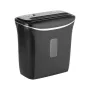 REBEL Document Shredder with 12 L Basket, Cross-Cut, P-3, 6 Sheets, Black