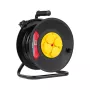 Rebel Extension Cable Reel 4 Outlets 50m IP44 Black/Yellow