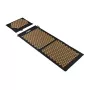 REBEL RBA-6012-GL ECO Acupressure Mat Set with Pillow, XL 110x42 cm, Golden Spikes, Natural Cotton & Coconut Fiber