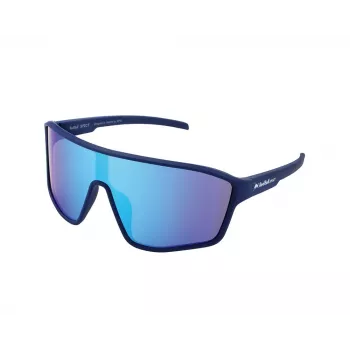 Red Bull Spect Daft Cycling Glasses - Blue Frame, Smoke/Blue Mirror Lens, UV400, TR90, Interchangeable