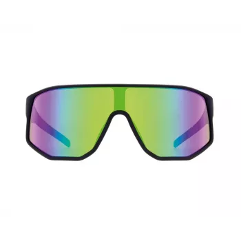 Red Bull Spect Dash Sunglasses - Black/Brown Frame, Blue Mirror Polarized Lenses, CAT3