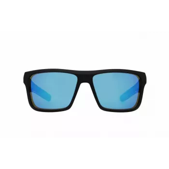 Red Bull Spect Kane Sunglasses - Matte Black / Smoke with Blue Revo Mirror