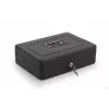 RED EAGLE BOX-300 Metal Cash Box with Key Lock, Black, Steel