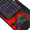 Redragon 4-in-1 RGB Gaming Combo: Full-Size Membrane Keyboard, Optical Mouse, Cloth Mousepad & Stereo Headset