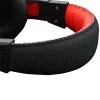 REDRAGON ARES Over-Ear Wired Gaming Headset with Red LED, Omnidirectional Boom Mic, 40mm Drivers, 3.5mm Jack, Black