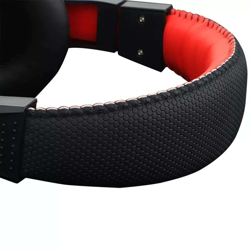 REDRAGON ARES Over-Ear Wired Gaming Headset with Red LED, Omnidirectional Boom Mic, 40mm Drivers, 3.5mm Jack, Black