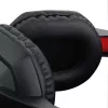 REDRAGON ARES Over-Ear Wired Gaming Headset with Red LED, Omnidirectional Boom Mic, 40mm Drivers, 3.5mm Jack, Black