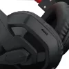 REDRAGON ARES Over-Ear Wired Gaming Headset with Red LED, Omnidirectional Boom Mic, 40mm Drivers, 3.5mm Jack, Black