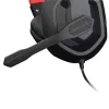 REDRAGON ARES Over-Ear Wired Gaming Headset with Red LED, Omnidirectional Boom Mic, 40mm Drivers, 3.5mm Jack, Black