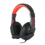 REDRAGON ARES Over-Ear Wired Gaming Headset with Red LED, Omnidirectional Boom Mic, 40mm Drivers, 3.5mm Jack, Black