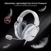 REDRAGON AURORA Over-Ear Gaming Headset - White (50mm Drivers, RGB LED, Detachable Mic)