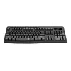 Redragon BK-7366 Full-size Ergonomic Wired Membrane Office Keyboard - Black