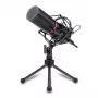 REDRAGON BLAZAR Cardioid USB Gaming Microphone with Tripod Stand, Pop Filter and Shock Mount - Black