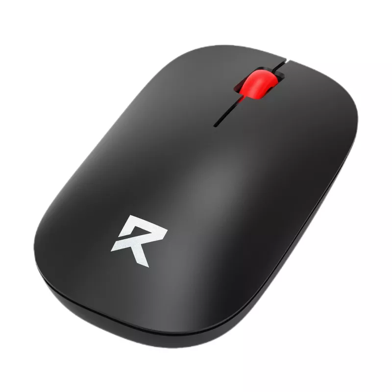 Redragon BM-2944 2.4GHz Wireless Optical Mouse, 4000 DPI, 6 Programmable Buttons, Rechargeable 700mAh Battery, USB-C, Right-Handed, Black