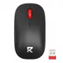 Redragon BM-2944 2.4GHz Wireless Optical Mouse, 4000 DPI, 6 Programmable Buttons, Rechargeable 700mAh Battery, USB-C, Right-Handed, Black
