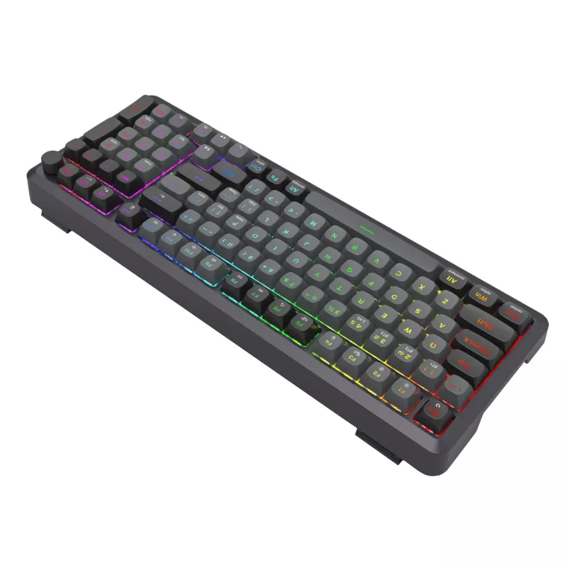 Redragon BRAGI PRO K688 98+1 Gasket Wireless Mechanical Keyboard (Triple Mode, RGB, Hot-Swappable, Cream Linear Switches)