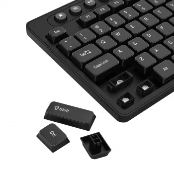 Redragon BS-7094 Wireless Keyboard and Mouse Combo - 2.4GHz, Full-Size, Spill-Resistant, Adjustable DPI, Black