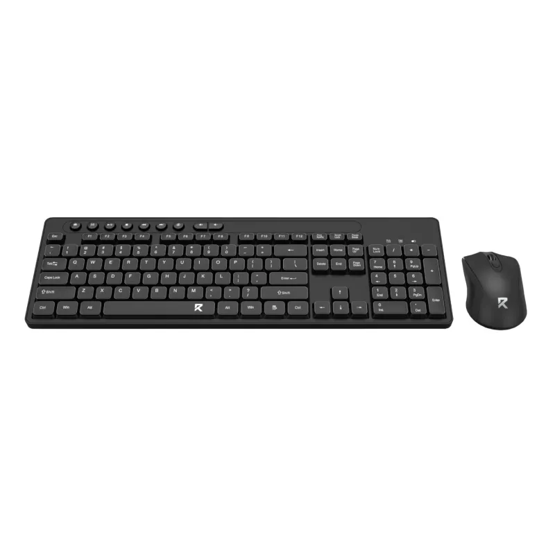 Redragon BS-7094 Wireless Keyboard and Mouse Combo - 2.4GHz, Full-Size, Spill-Resistant, Adjustable DPI, Black