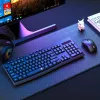 Redragon BS-7367-A Wireless Keyboard and Mouse Combo - Black, Full-Size Membrane, 2.4 GHz, Adjustable DPI