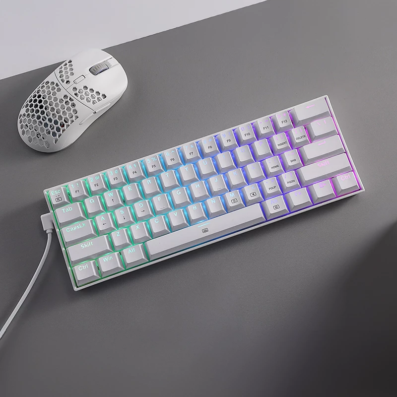 REDRAGON DRAGONBORN Wired Mechanical Keyboard RGB 67Key Design - White