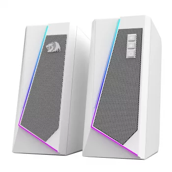 Redragon GS20W ANVIL 3W 2.0 RGB Stereo Desktop PC Speakers - White