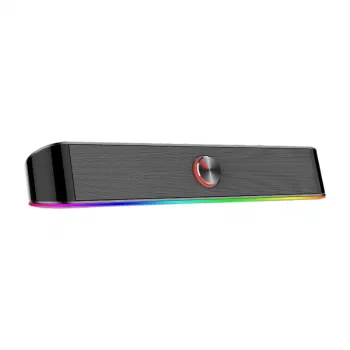 Redragon GS560 Adiemus 2.0 RGB USB/Aux Gaming Soundbar - Black