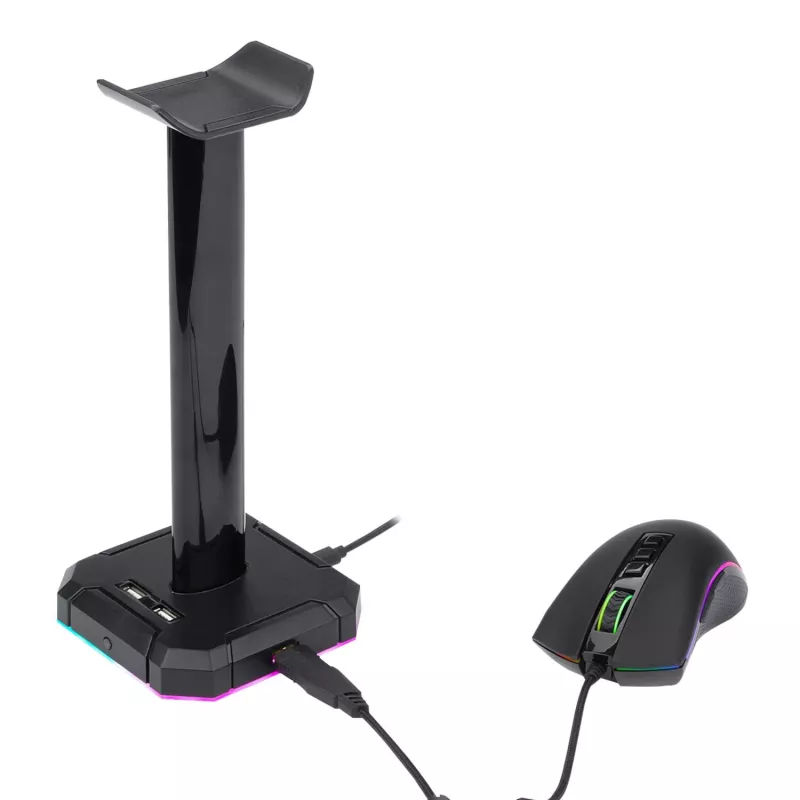 Redragon HA300 Scepter Pro RGB Headset Stand with 4-Port USB 2.0 Hub