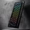 REDRAGON Horus Mini Pro 61-Key Tri-Mode Wireless RGB Low Profile Mechanical Gaming Keyboard - Black (Red Switch)