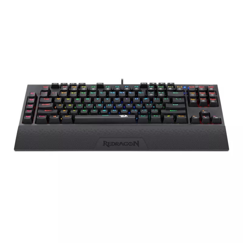 Redragon K588 RGB Pro BROADSWORD TKL Mechanical Wired Gaming Keyboard - Black