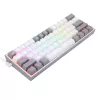 Redragon K617 FIZZ 60% Wired RGB Gaming Keyboard - White/Grey