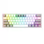Redragon K617 FIZZ 60% Wired RGB Gaming Keyboard - White/Grey