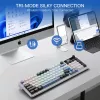 Redragon K719WGB GALATIN RGB PRO Full-Sized Wireless Mechanical Gaming Keyboard - White