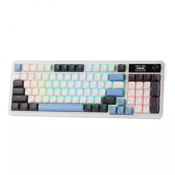 Redragon K719WGB GALATIN RGB PRO Full-Sized Wireless Mechanical Gaming Keyboard - White