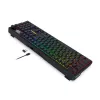 Redragon K762 TERRAFLARE PRO RGB Wireless Gasket Gaming Keyboard - 75% 82 Keys, Tri-Mode, Hot-Swappable, Double-Shot PBT, Black