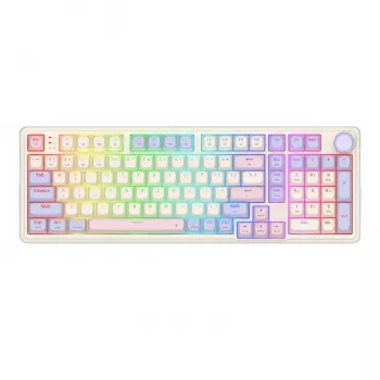 Redragon K768VI-WL Tri-Mode RGB Mechanical Gaming Keyboard – 100 Keys Hot-Swappable (Black)