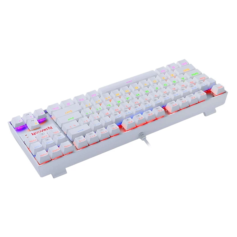 REDRAGON KUMARA Mechanical 87 Key RGB Backlit Gaming Keyboard - White