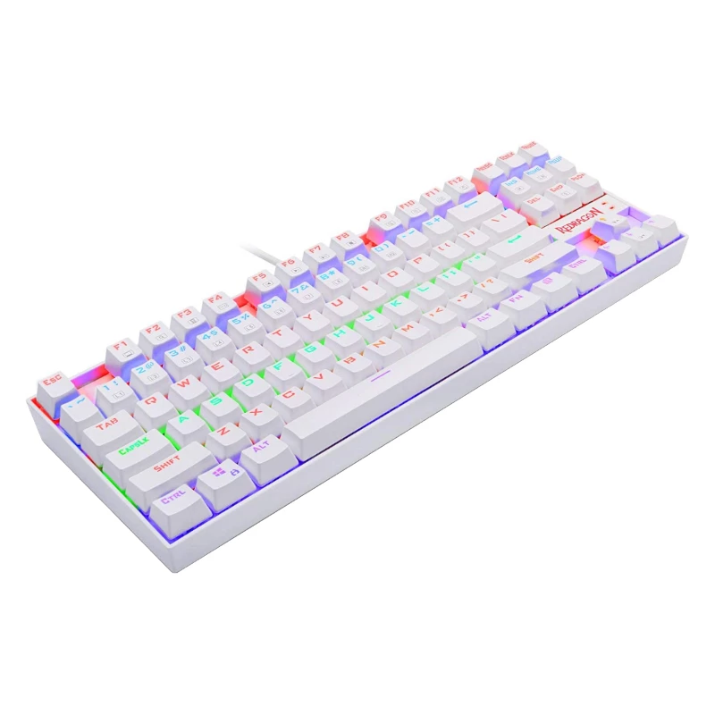 REDRAGON KUMARA Mechanical 87 Key RGB Backlit Gaming Keyboard - White