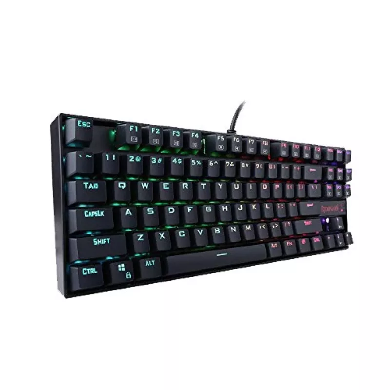 Redragon KUMARA RGB Mechanical Gaming Keyboard - Tenkeyless 87-Key, Outemu Red Switches, RGB Backlight, Black