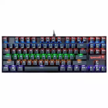 Redragon KUMARA RGB Mechanical Gaming Keyboard - Tenkeyless 87-Key, Outemu Red Switches, RGB Backlight, Black