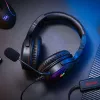 REDRAGON PANDORA H350 RGB Over-Ear Gaming Headset with Detachable Microphone, 50mm Drivers, 3.5mm Audio & USB RGB Power, Black