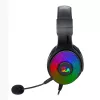 REDRAGON PANDORA H350 RGB Over-Ear Gaming Headset with Detachable Microphone, 50mm Drivers, 3.5mm Audio & USB RGB Power, Black