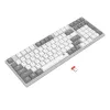Redragon RD-BK-7111 60% Tri-Mode Low-Profile Mechanical Keyboard, RGB Backlit, Hot-Swappable, Black/White