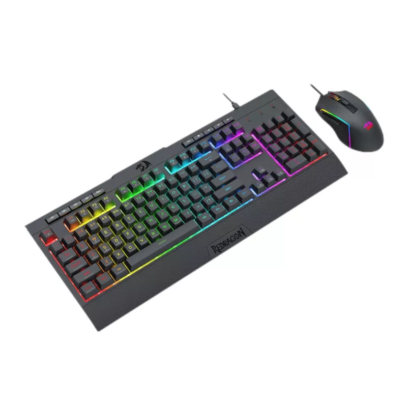 Redragon S151 RGB Gaming Keyboard and Mouse Combo - Black