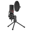 REDRAGON SEYFERT 3.5mm Aux Gaming Microphone with Tripod - Black
