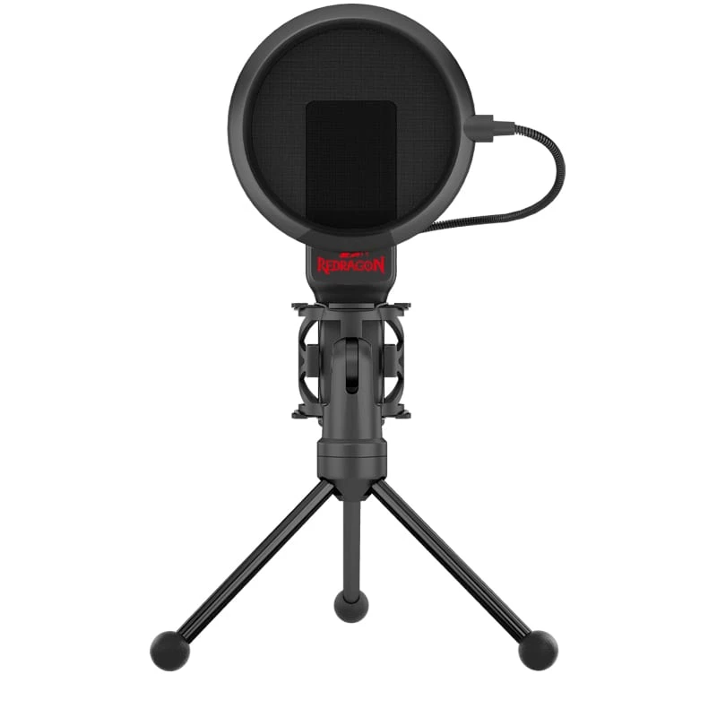 REDRAGON SEYFERT 3.5mm Aux Gaming Microphone with Tripod - Black