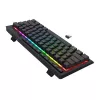 Redragon SHIVA K522 PRO RGB Wireless Gaming Keyboard - Tri-Mode TKL Mechanical, Hot-Swappable Red Switches, Black