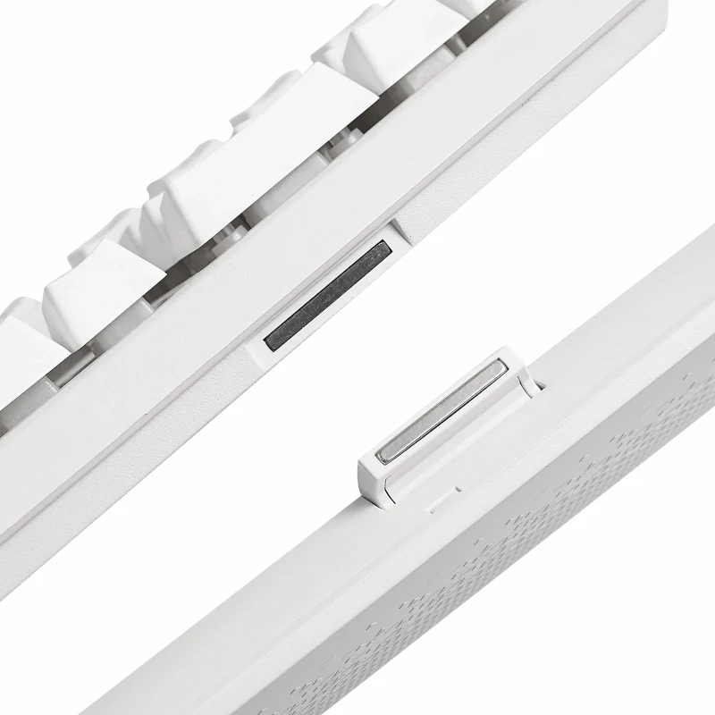 REDRAGON SHIVA RGB Membrane Keyboard, White, Full-Size, 6 Macro Keys, Detachable Wrist Rest, Wired USB